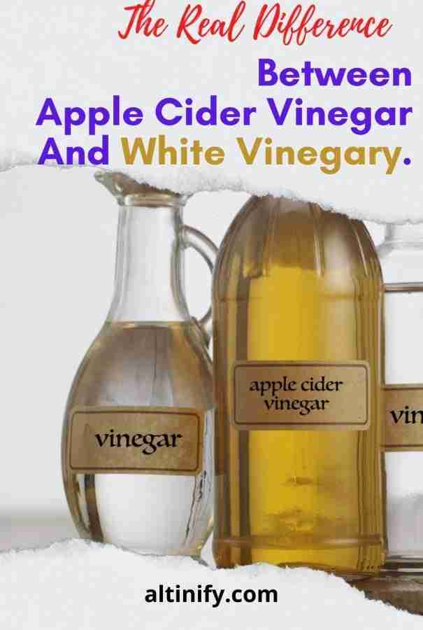 What Is The Real Difference Between Apple Cider Vinegar and White Vinegar?