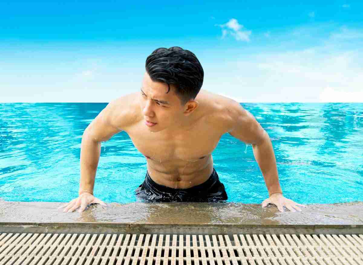 Give you swimming abs will A Swimming